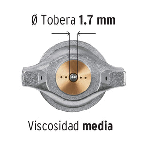 PISTOLA DE GRAVEDAD 1.7 MM 13061 P