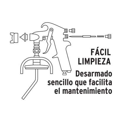 PISTOLA DE GRAVEDAD 1.7 MM 13061 P