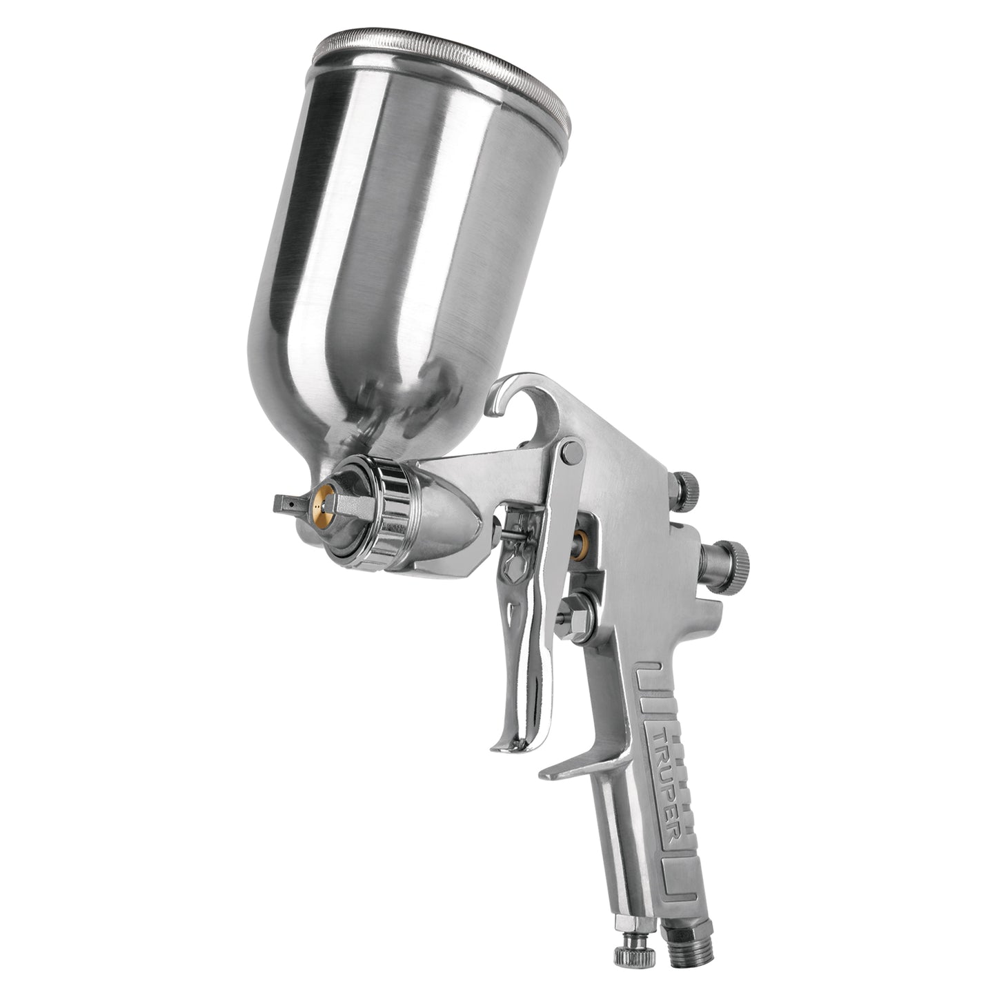 PISTOLA P/PINTAR DE GRAVEDAD 2MM LVMP VASO ALUMINIO, 2MM, TRUPER 13060 N