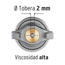 Cargar imagen en el visor de la galería, PISTOLA P/PINTAR DE GRAVEDAD 2MM LVMP VASO ALUMINIO, 2MM, TRUPER 13060 N

