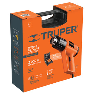 PISTOLA DE CALOR PROFESIONAL, 2000 W 16432 P