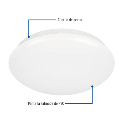 LUMINARIO DE LED DE SOBREPONER TIPO PLAFON 15W