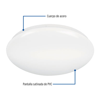 LUMINARIO DE LED DE SOBREPONER TIPO PLAFON 22W