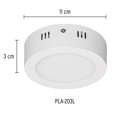 Cargar imagen en el visor de la galería, LUMINARIO LED TIPO PLAFÓN 6W, REDONDO, LUZ DE DIA, BLANCO 46711 *

