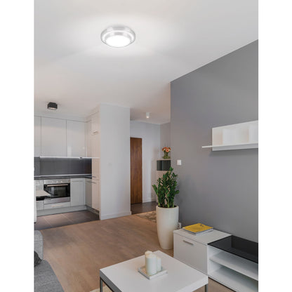 LUMINARIO LED 18 W PLAFÓN DECORATIVO METÁLICO LUZ DÍA, BASIC 29007 N