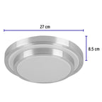 LUMINARIO LED 18 W PLAFÓN DECORATIVO METÁLICO LUZ DÍA, BASIC 29007 N
