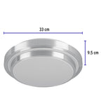 LUMINARIO LED 22 W PLAFÓN DECORATIVO METÁLICO LUZ DÍA, BASIC 29008 N