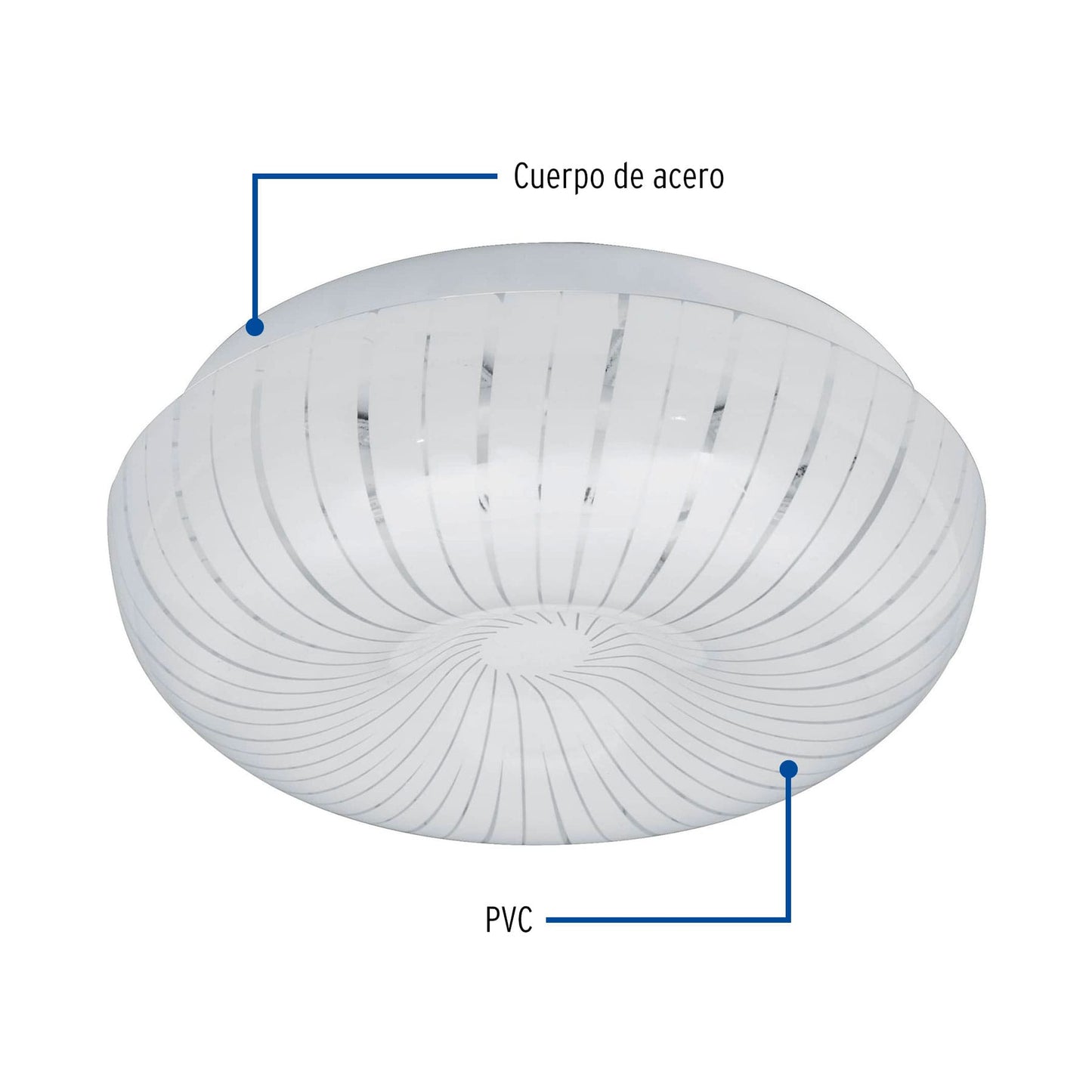 LUMINARIO DECORATIVO DE LED TIPO PLAFON 18W 46017 N