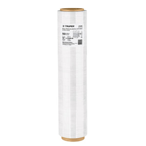 ROLLO DE 244M DE PELICULA PLASTICA ESTIRABLE ANCHO 18" CALIBRE .50 TRUPER 101689 P