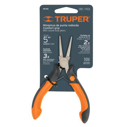 MINI PINZA DE PUNTA REDONDA 5'' TRUPER 17370 *
