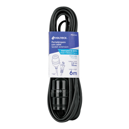 PORTALAMPARA CON CABLE 6M 47143 *