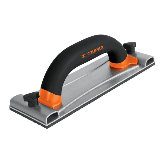 LIJADORA MANUAL BASE DE ALUMINIO 8 X 24 CM, TRUPER 100436 N