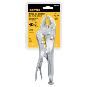 PINZA DE PRESION 10" MORDAZA RECTA, PRETUL 22702 P