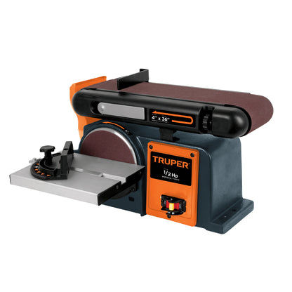 LIJADORA DE BANDA Y DISCO 4 X 6" 1/2 HP (375 W) TRUPER 12110 *