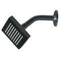REGADERA CUADRADA 4" ACABADO NEGRO MATE CON BRAZO, FOSET 46744 N