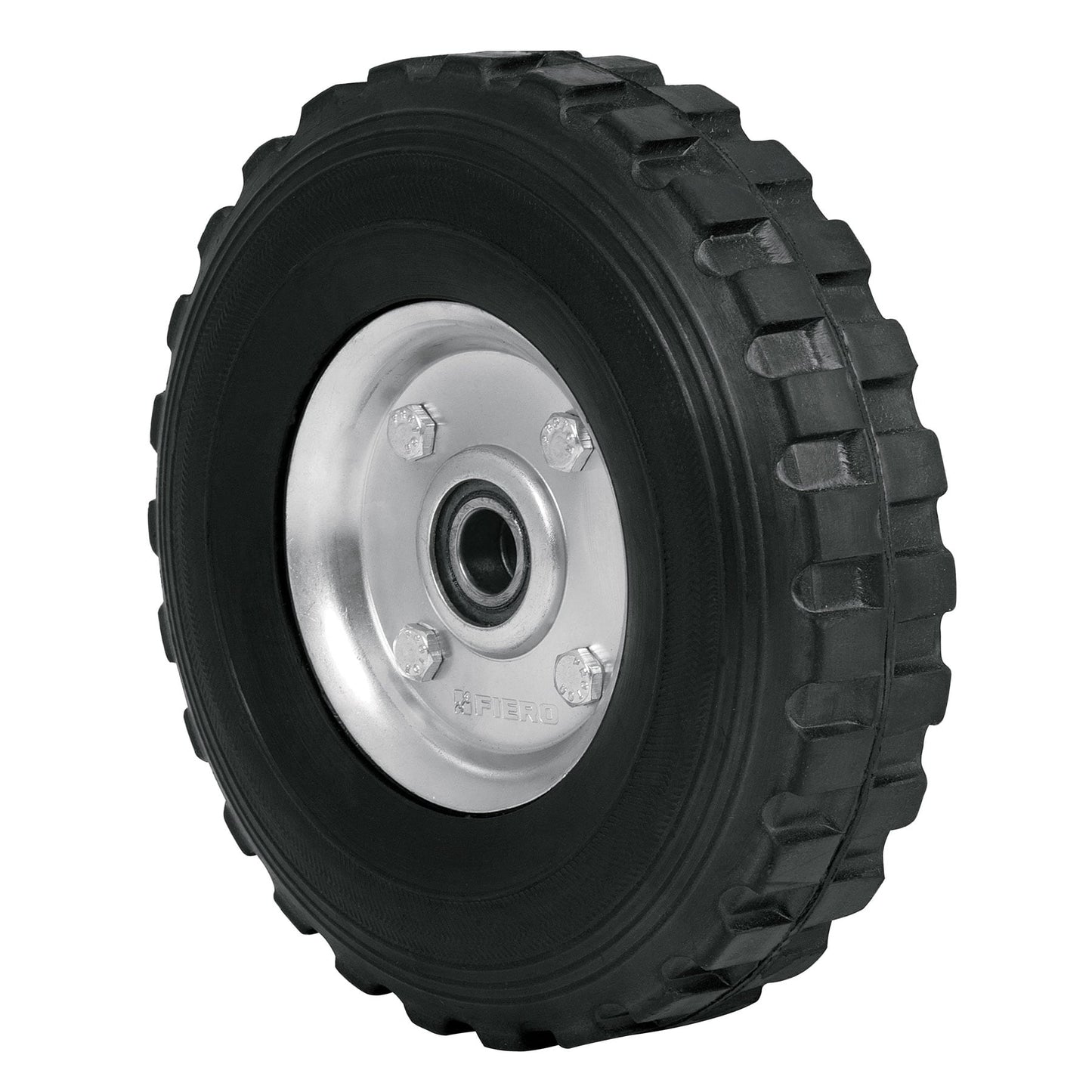 RUEDA HULE SOLIDO PARA DIABLO 8" DOBLE BALERO 45485 *