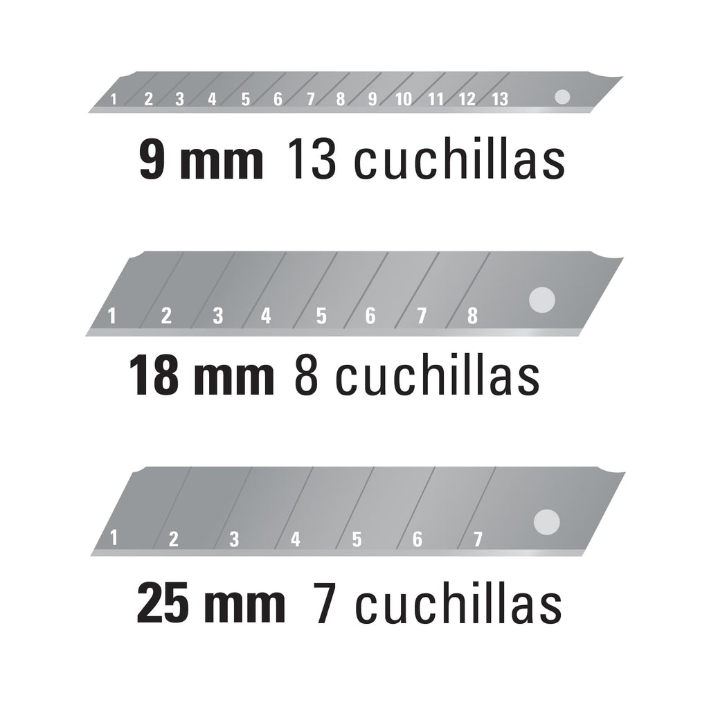 NAVAJAS DE REPUESTO PARA CUTTERS RETRACTILES