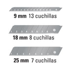 NAVAJAS DE REPUESTO PARA CUTTERS RETRACTILES