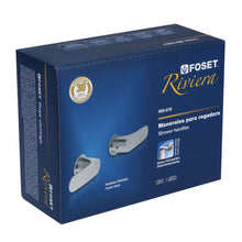 Cargar imagen en el visor de la galería, JUEGO DE 2 MANERALES, REGADERA, SATÍN, RIVIERA
