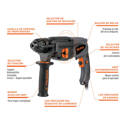 ROTOMARTILLO SDS PLUS, 3 JOULES