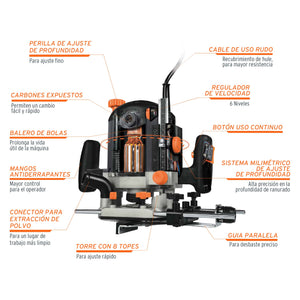 REBAJADORA INDUSTRIAL 1-3/4 HP 16610 N