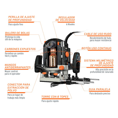 REBAJADORA INDUSTRIAL 2-1/2 HP 16611 N