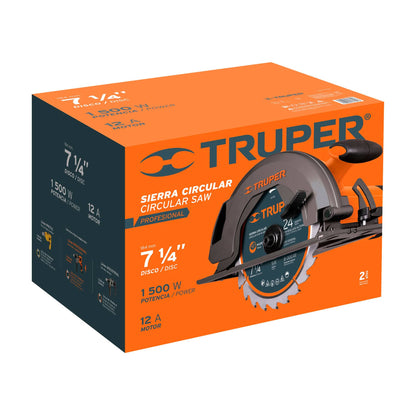SIERRA CIRCULAR, 7-1/4", PROFESIONAL, 1500 W 11004 *
