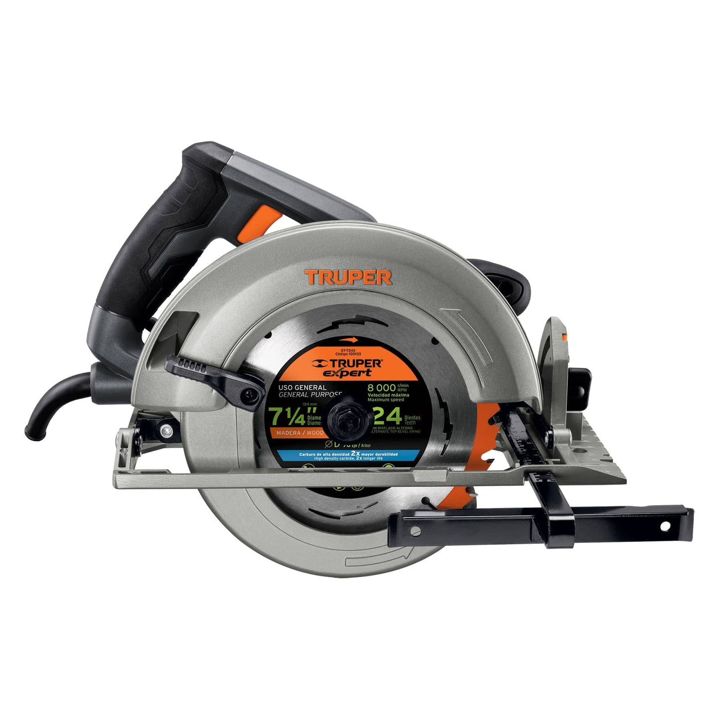 SIERRA CIRCULAR INDUSTRIAL 7-1/4" 1800 W, TRUPER INDUSTRIAL 11779 P