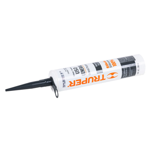 SELLADOR NEGRO 100% SILICÒN DE 280ML, TRUPER 17561 *