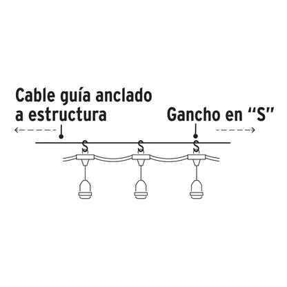 SERIE DE 12 LUCES LED PARA EXTERIOR 49992 *