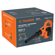 Cargar imagen en el visor de la galería, SOPLADORA/ASPIRADORA ELÉCTRICA 800 W, TRUPER 102415 N
