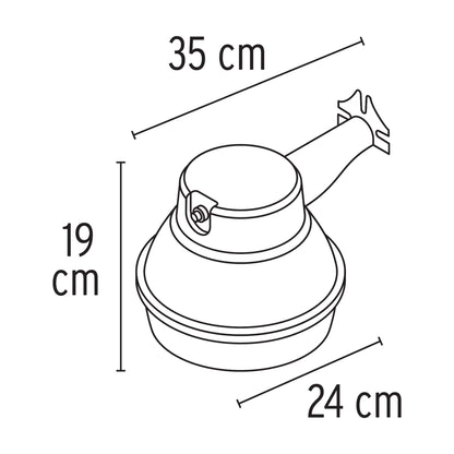 LAMPARA  SUBURBANO ESTANDAR CON FOTOCELDA 20W, 6500K, LED 46731 N