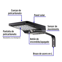 Cargar imagen en el visor de la galería, LUMINARIO SUBURBANO DE LED 4 W CON PANEL SOLAR, VOLTECK 46956 P
