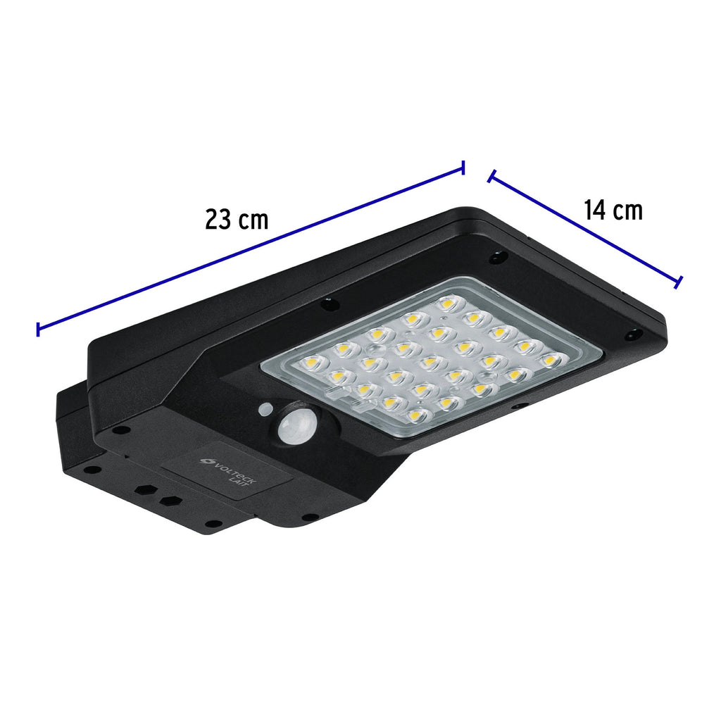 LUMINARIO SUBURBANO DE LED 4 W CON PANEL SOLAR, VOLTECK 46956 P
