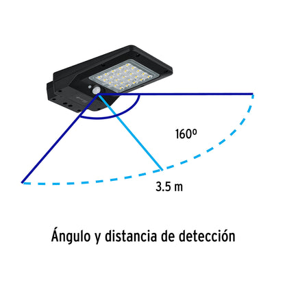 LUMINARIO SUBURBANO DE LED 4 W CON PANEL SOLAR, VOLTECK 46956 P