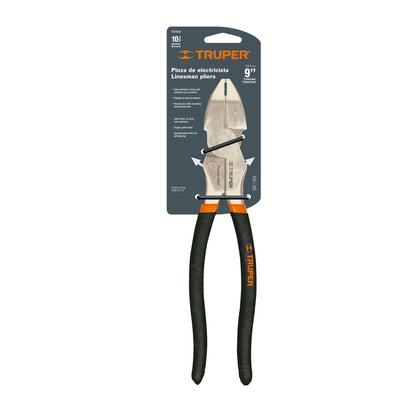 PINZA PROFESIONAL P/ELECTRICISTA 9",C/RESORTE,MANGO DE VINIL 17328 *