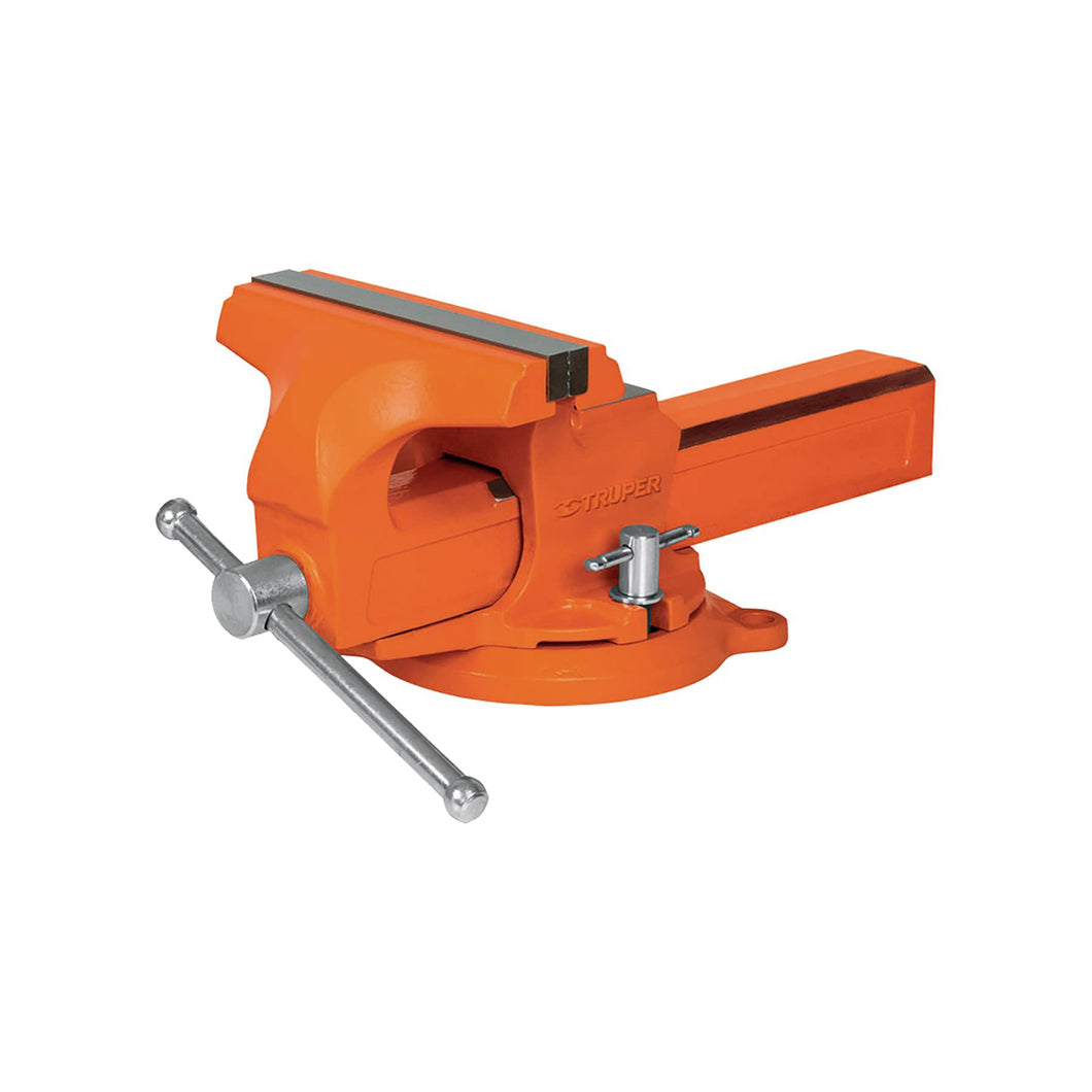 TORNILLO DE BANCO 5'' TIPO EUROPEO DE HIERRO NODULAR, TRUPER 100240 P