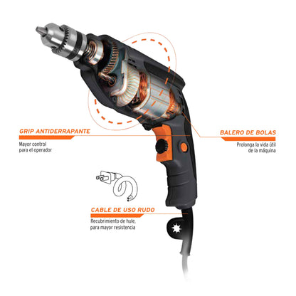 TALADRO INDUSTRIAL 3/8", 400 W 16706 *