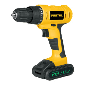 TALADRO INALÁMBRICO, 3/8", 20 V, PRETUL