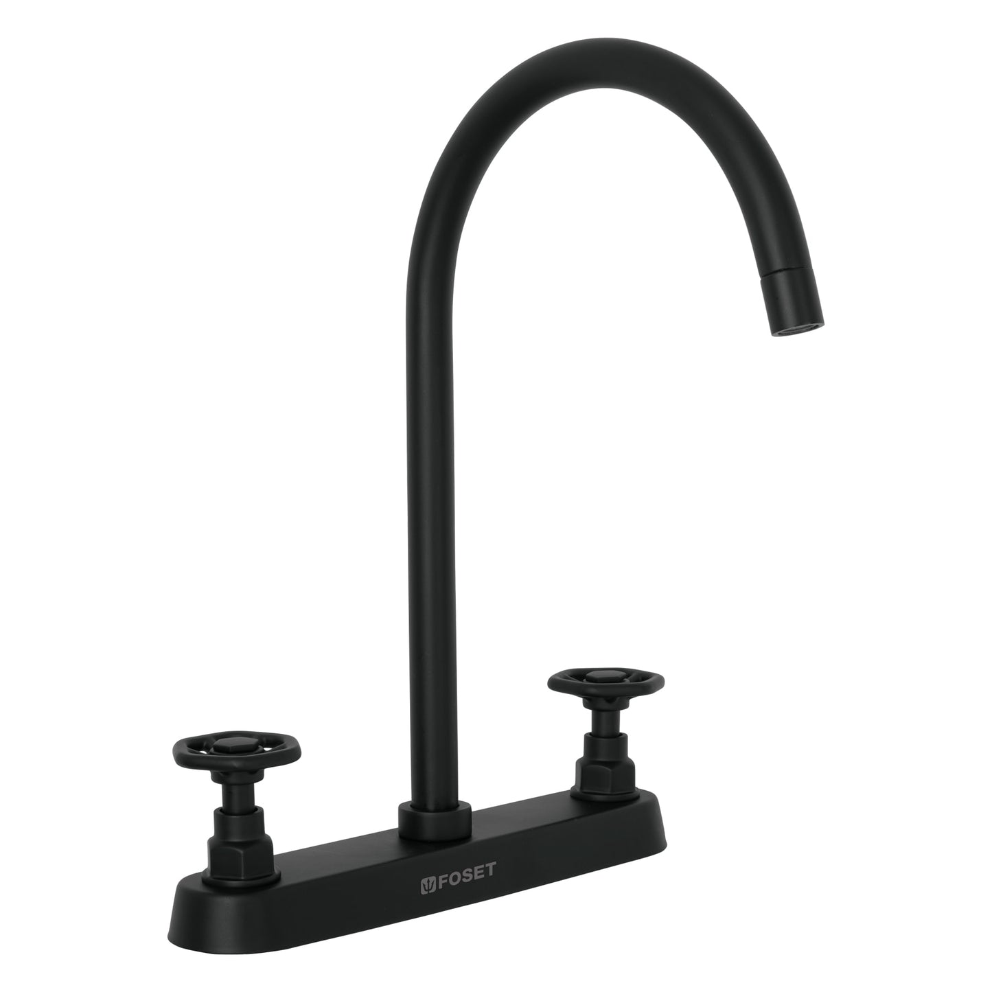 MEZCLADORA P/FREGADERO,MANERALES REDONDOS,NEGRO MATE,TUBIG 46776 N