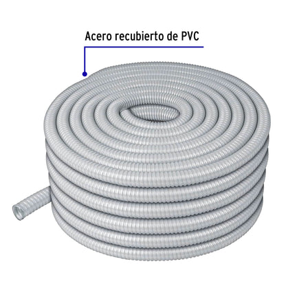 ROLLO DE 50 M DE TUBO FLEXIBLE LIQUID TIGHT DE 3/4", VOLTECK 47322 N