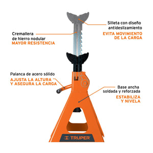 TORRES PARA AUTO/CAMIONETA, 6 TON, 2 PIEZAS 14845 N