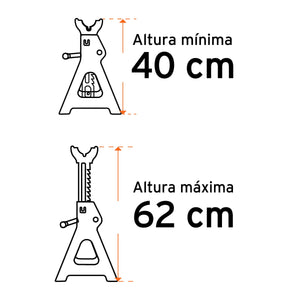 TORRES PARA AUTO/CAMIONETA, 6 TON, 2 PIEZAS 14845 N