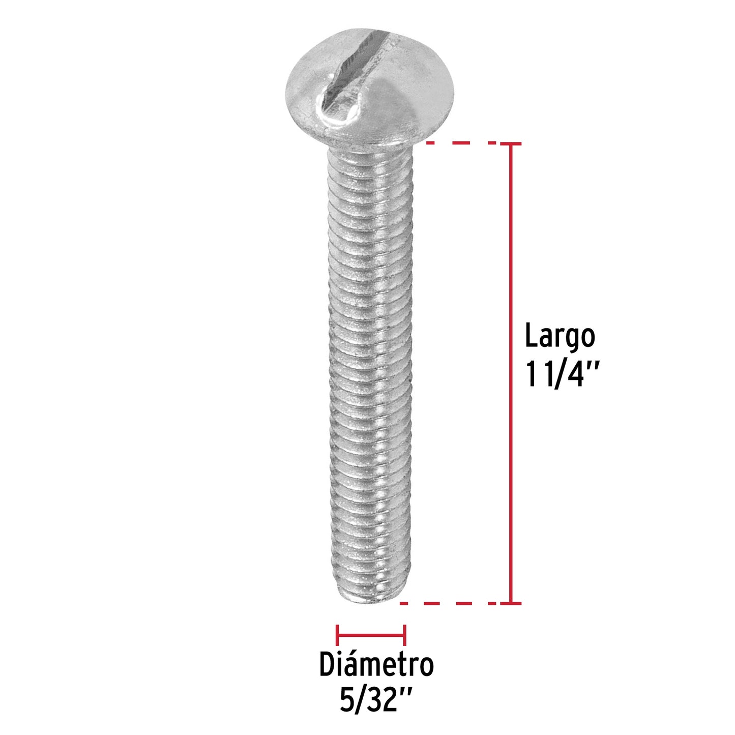 BOLSA CON 250 TORNILLOS 5/32' X 1-1/4' TIPO ESTUFA, FIERO 44610 N