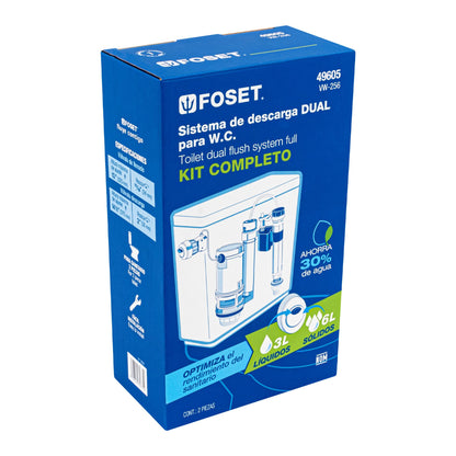 JUEGO DE ACCESORIOS PARA WC, CON SISTEMA DUO 49605 N