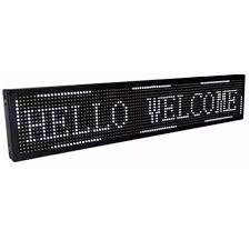 LETRERO DE LED PROGRAMABLE BLANCO ALTO BRILLO 246-480 *