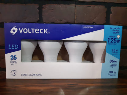 LÁMPARA DE LED, BULBO, A19, 18 W, LUZ DE DÍA, 4 PIEZAS EN CAJA COD 48129 *