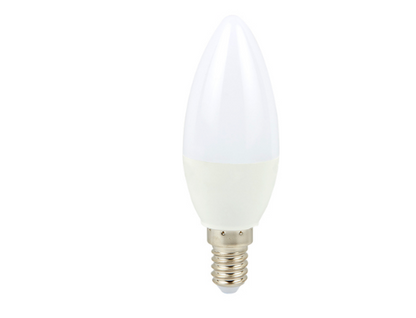 FOCO LED, TIPO VELA, 4 W, LUZ DE DIA, BASE E14