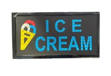 Cargar imagen en el visor de la galería, LETRERO LUMINOSO ICE CREAM SERIGRAFIA 246-444 P
