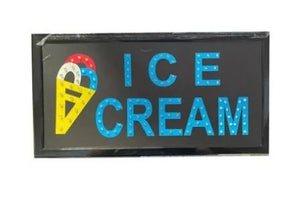 LETRERO LUMINOSO ICE CREAM SERIGRAFIA 246-444 P